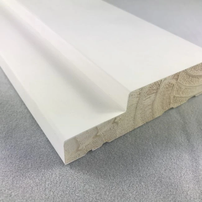 Solid White Primed Wood Door Frames For Doors