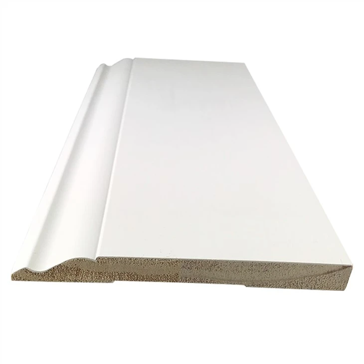 High Quality Solid Wood Primed Baseboard
